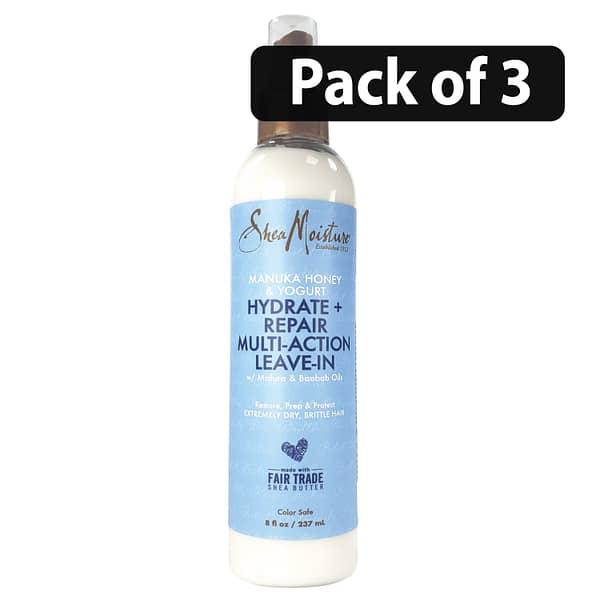 (Pack of 3) Shea Moisture Hydrate Plus Repair Multi-Action Leave In Oil 8oz