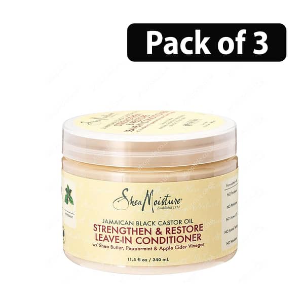 (Pack of 3) Shea Moisture Strengthen & Leave - In Conditioner 11.5oz