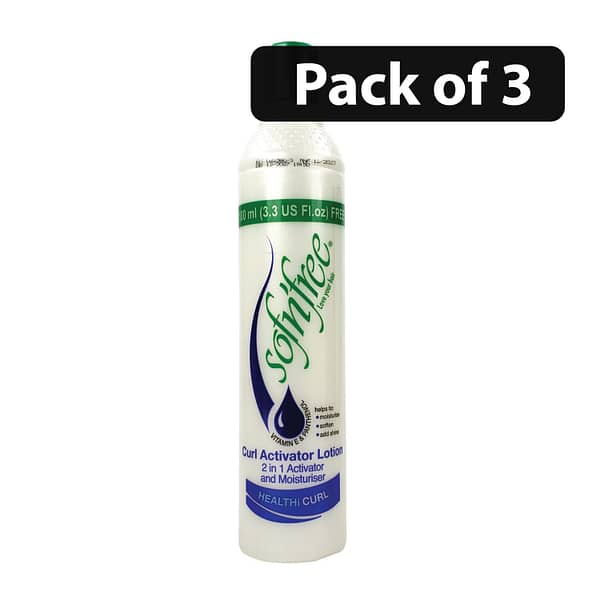 (Pack of 3) Sofn'free Oil Curl Activator Lotion 2 in 1 Activator & Moisturiser 350ml