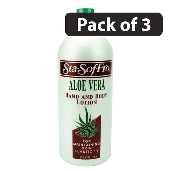 (Pack of 3) Sta Sof Fro Aloe Vera Hand and Body Lotion 1L