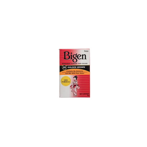 Bigen Permanent Powder Hair Colour 26 Golden Brown