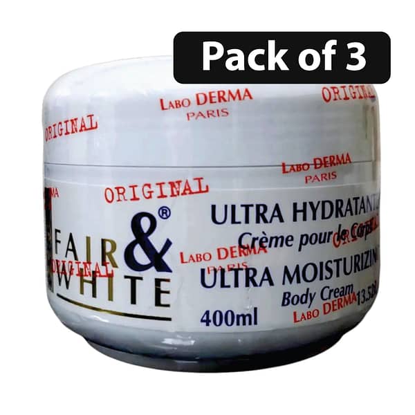 (Pack of 3) Fair and White Ultra Moisturizing 13.52oz