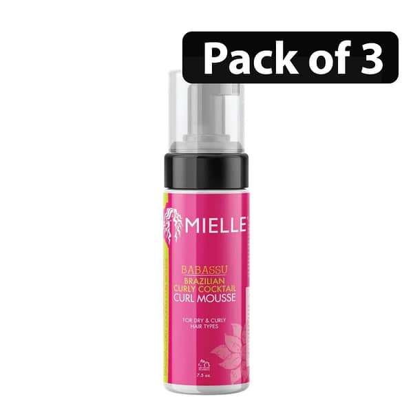 (Pack of 3) Mielle Brazilian Curl Mousse 7.5oz