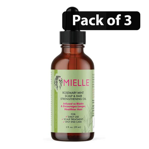 (Pack of 3) Mielle Organics Rosemary Mint Scalp & Hair Strengthening Oil
