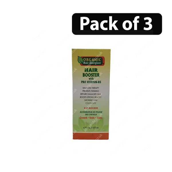 (Pack of 3) Organic Hair Energizer With Pro Vitamin-B5 6Fl.Oz