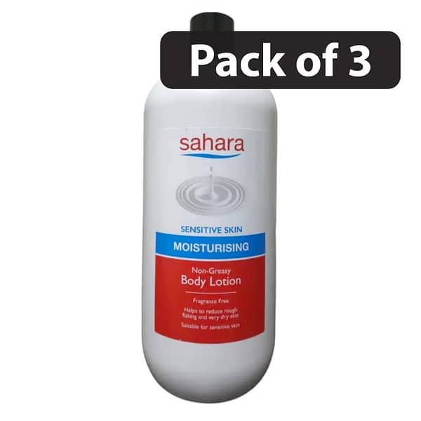 (Pack of 3) Sahara Moisturizing Non-Greasy Body Lotion 1L