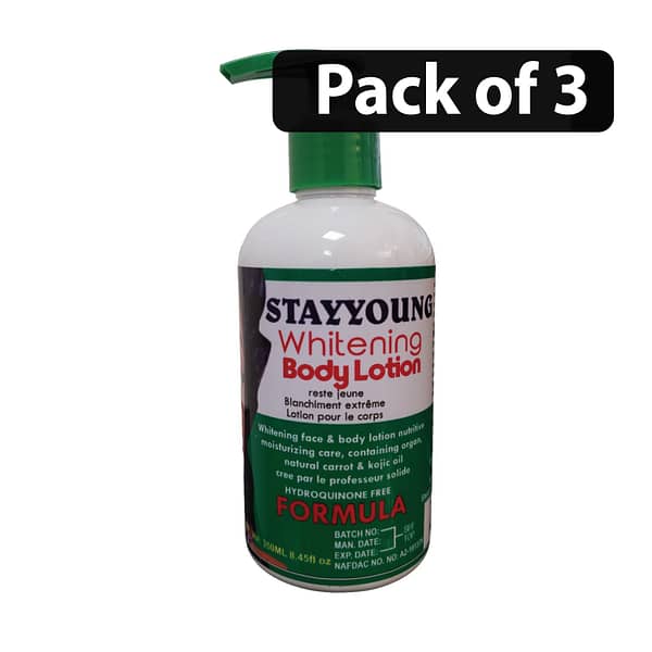 (Pack of 3) Stay Young Whitening Body Lotion 8.45fl.oz