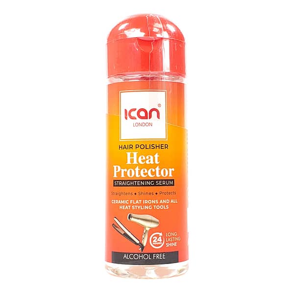 Ican London Hair Polisher Heat Protector Straightening Serum 7fl.oz
