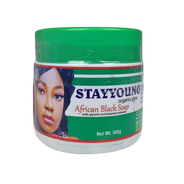 Stay Young African Black Soap 500g