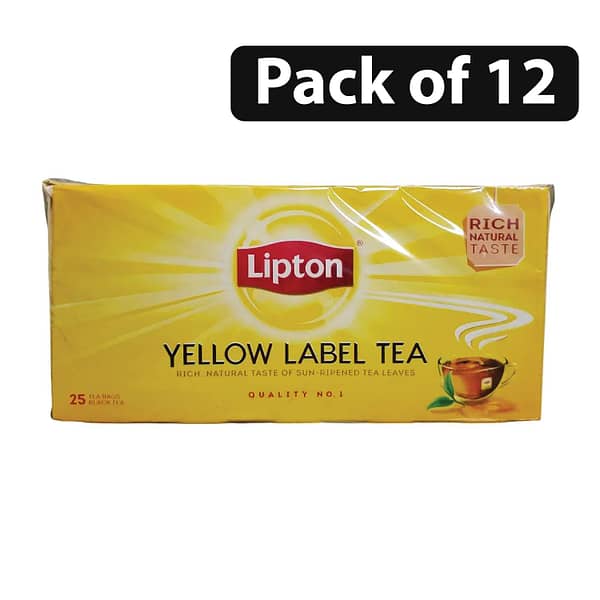 (Pack of 12) Lipton Yellow Label Tea 50g