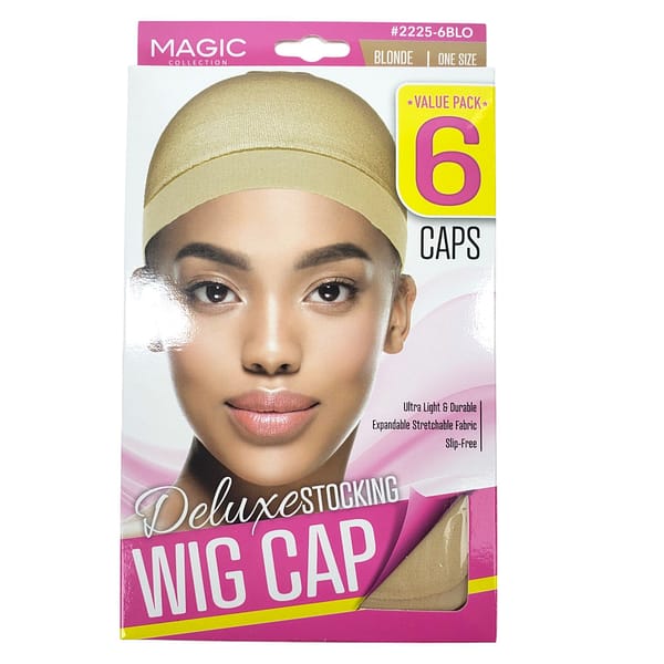 Magic Duluxe Stocking Wig Cap 2225-6 (6Caps) BLO