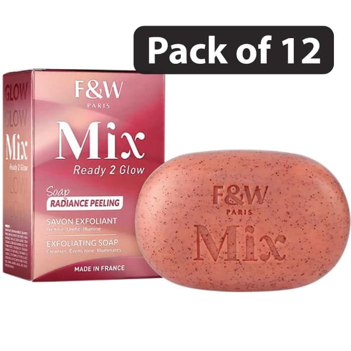 (Pack of 12) Fair & White Paris Mix Ready to Glow Soap 200g (Pack of 12) Fair & White Paris Mix Ready to Glow Soap 200g