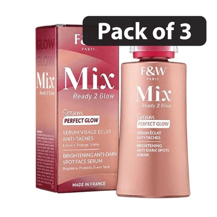(Pack of 3) Fair & White Paris Mix Ready to Glow Serum 30ml 1 (Pack of 3) Fair & White Paris Mix Ready to Glow Serum 30ml