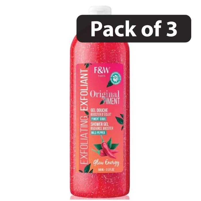 (Pack of 3) Fair & White Original Piment Shower Gel 940ml 1 (Pack of 3) Fair & White Original Piment 940ml