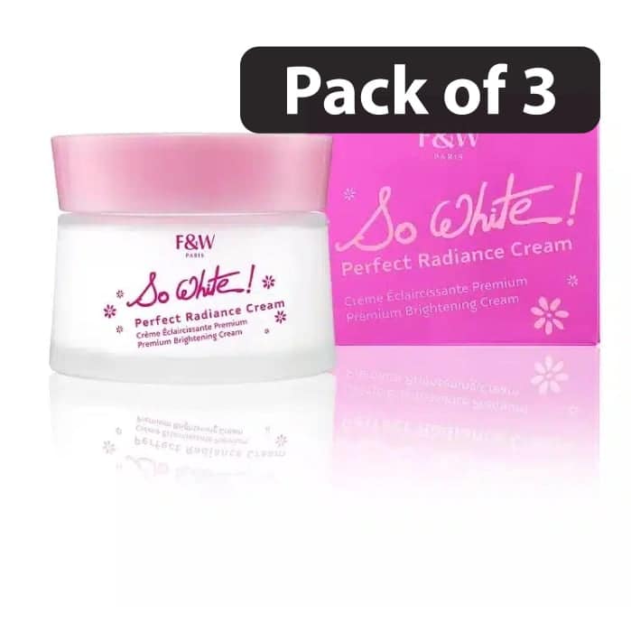 (Pack of 3) Fair & White So White Perfect Radiance Cream 180ml (Pack of 3) Fair & White So White Perfect Radiance Cream 180ml