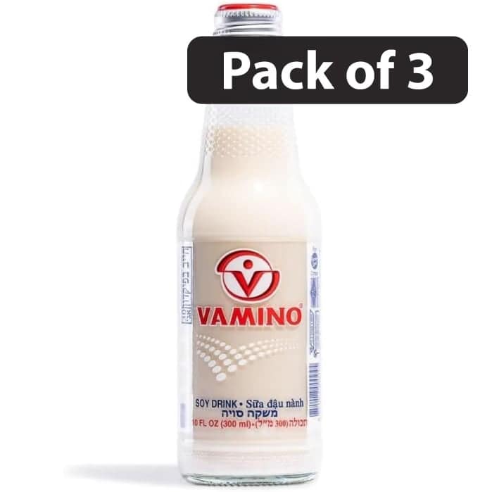 (Pack of 3) Vamino SOY Drink 300ml/ 10fl.oz 1 (Pack of 3) Vamino SOY Drink 300ml 10fl.oz