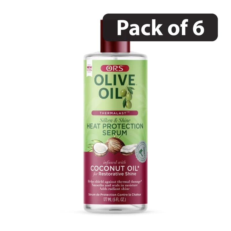 (Pack of 6) ORS Olive Oil Heat Protection Serum 6oz (Pack of 6) ORS Olive Oil Heat Protection Serum 6oz