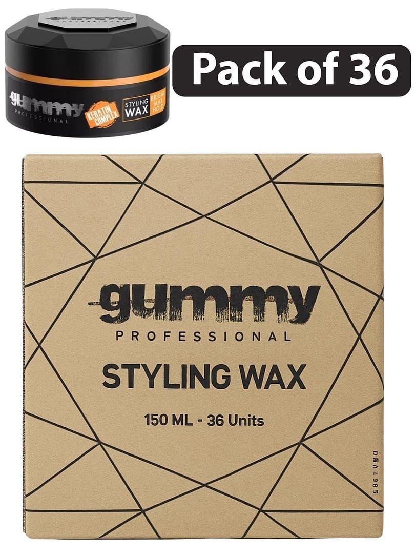 (Pack of 36) Gummy Bright Max Hold Styling Wax 5oz (Pack of 36) Gummy Bright Max Hold Styling Wax 5oz