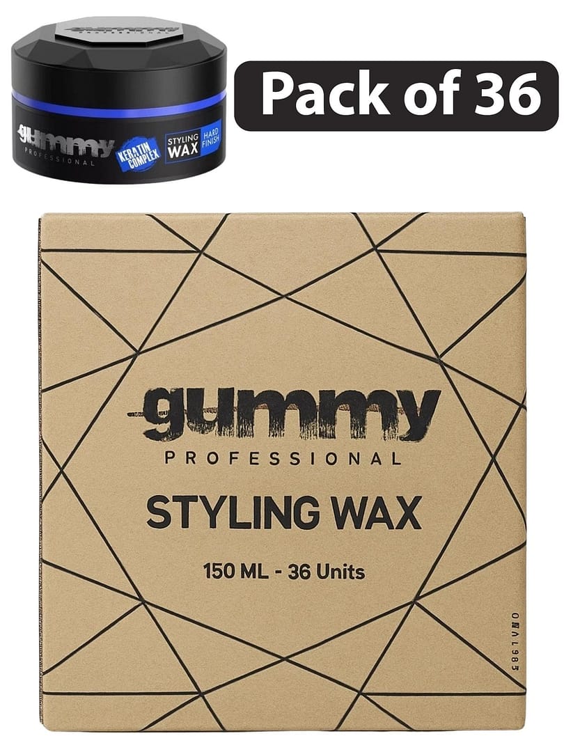 (Pack of 36) Gummy Professional Hard Finish Styling Wax 150ml (Pack of 36) Gummy Professional Hard Finish Styling Wax 150ml