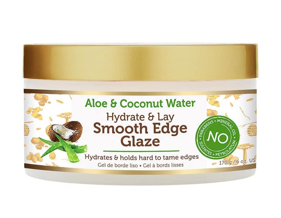 African Pride Aloe & Coconut Water Hydrate & Lay Smooth Edge Glaze 6oz 1 African Pride Aloe & Coconut Water Hydrate & Lay Smooth Edge Glaze 6oz