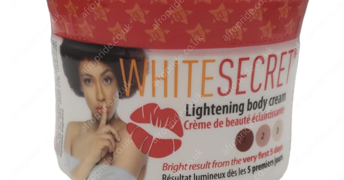 White Secret Lightening Body Cream 140ml Afro Pride