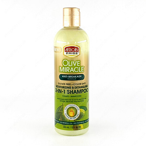 African Pride Olive Miracle Moisturizing & Detangling 2-IN-1 Shampoo 12oz