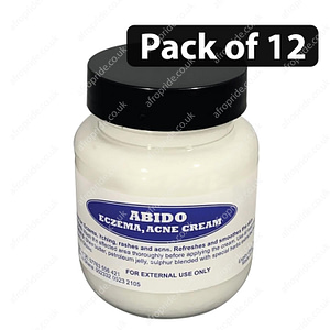 (Pack of 12) Abido Eczema, Acne Cream