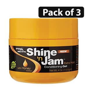 (Pack of 3) Shine 'n Jam Extra Hold Conditioning Gel 4oz