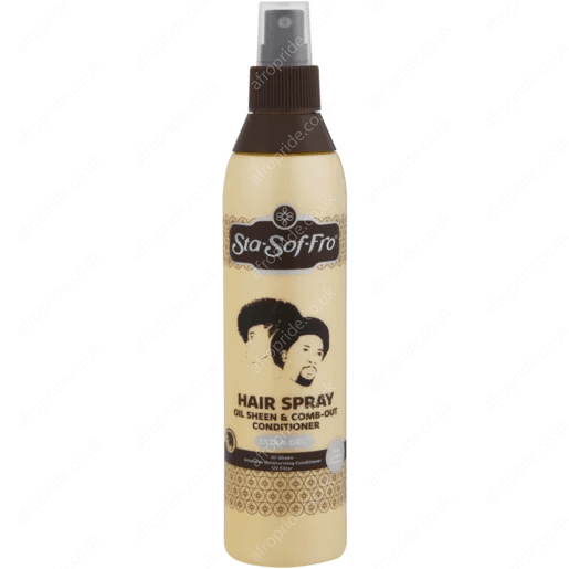sta-sof-fro hair spray oil sheen & comb-out conditioner