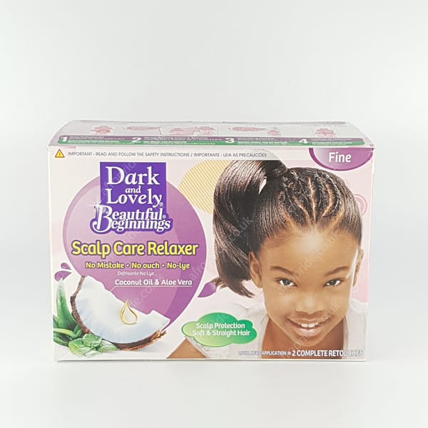 Dark & Lovely Beautiful Beginnings Scalp Care Relaxer 2 Complete Touches Fine