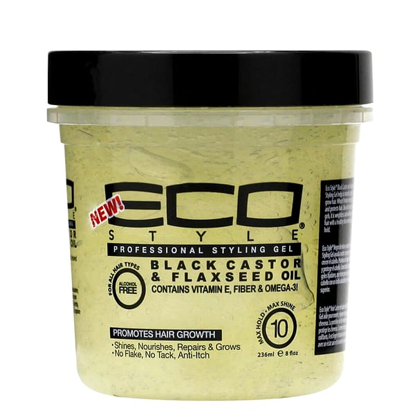 ECO Black Castor & Flaxseed Oil Styling Gel 8oz