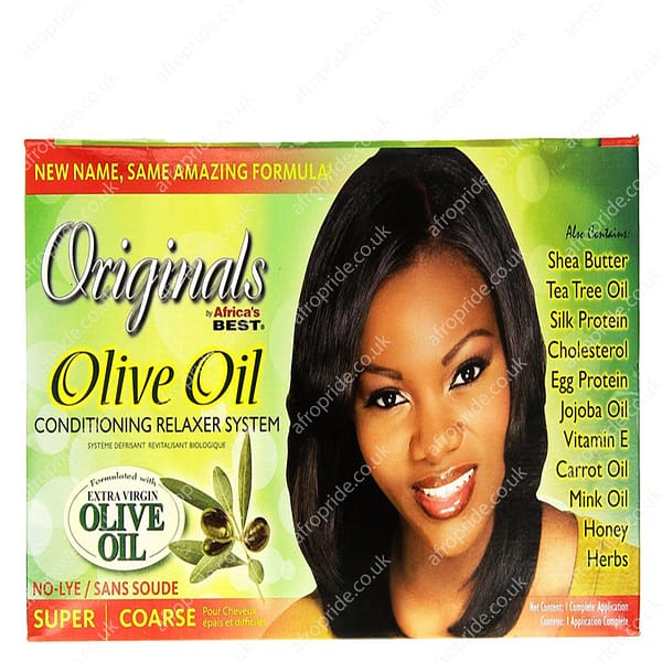 Africa's Best Organics Olive Oil Conditioning Relaxer System 1 Complete Application Super