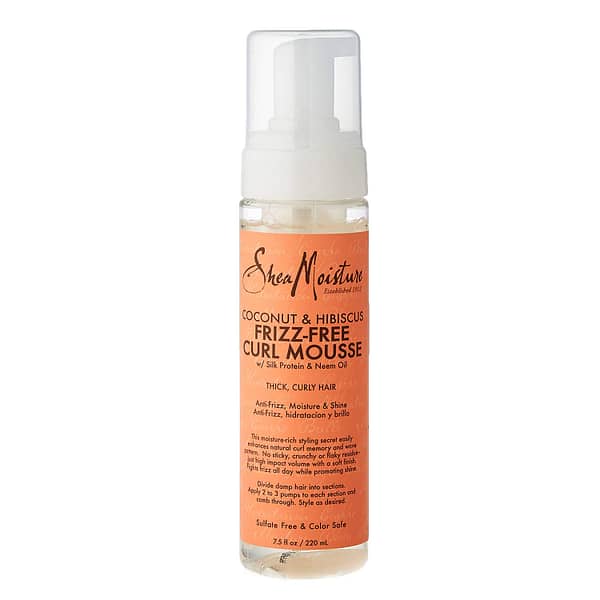 Shea Moisture Coconut and Hibiscus Frizz-Free Mousse 7.5oz