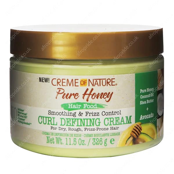 CREME OF NATURE Pure Honey Hair Food Avocado Curling Defining Cream 11.5oz