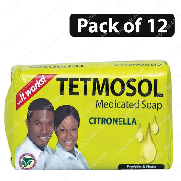 (Pack of 12) Tetmosol Medicated Soap Citronella