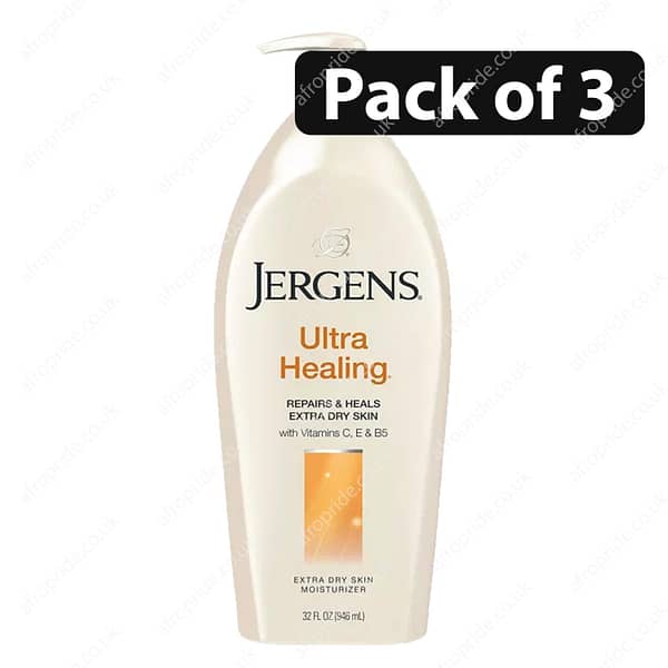 (Pack of 3) Jergens Ultra Healing Moisturizer for Extra Dry Skin 32oz