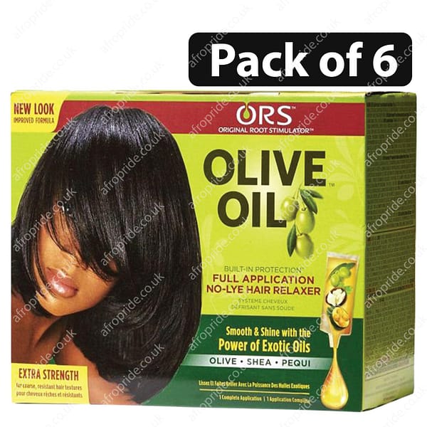(Pack of 6) ORS Olive Oil Full Application No-Lye Hair Relaxer Extra Strength