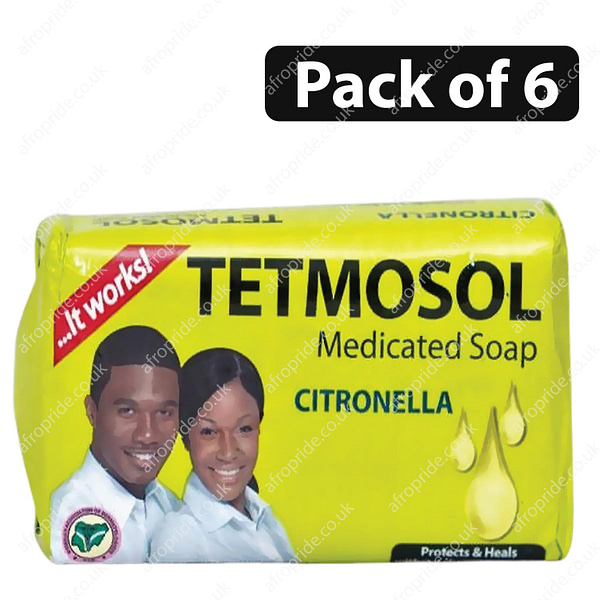 (Pack of 6) Tetmosol Medicated Soap Citronella