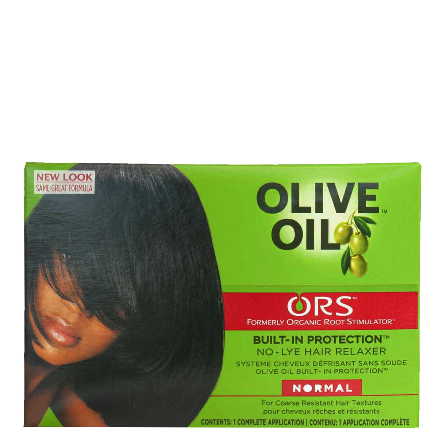 ORS Olive Oil BuiltInProtection NoLye Hair Relaxer Normal Afro Pride