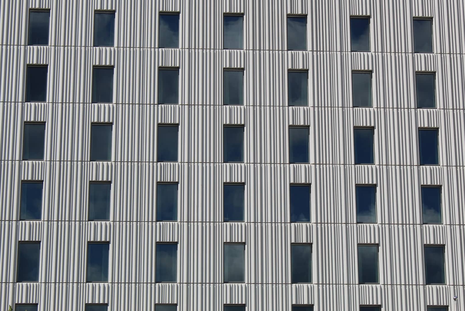 Front of a block of flats