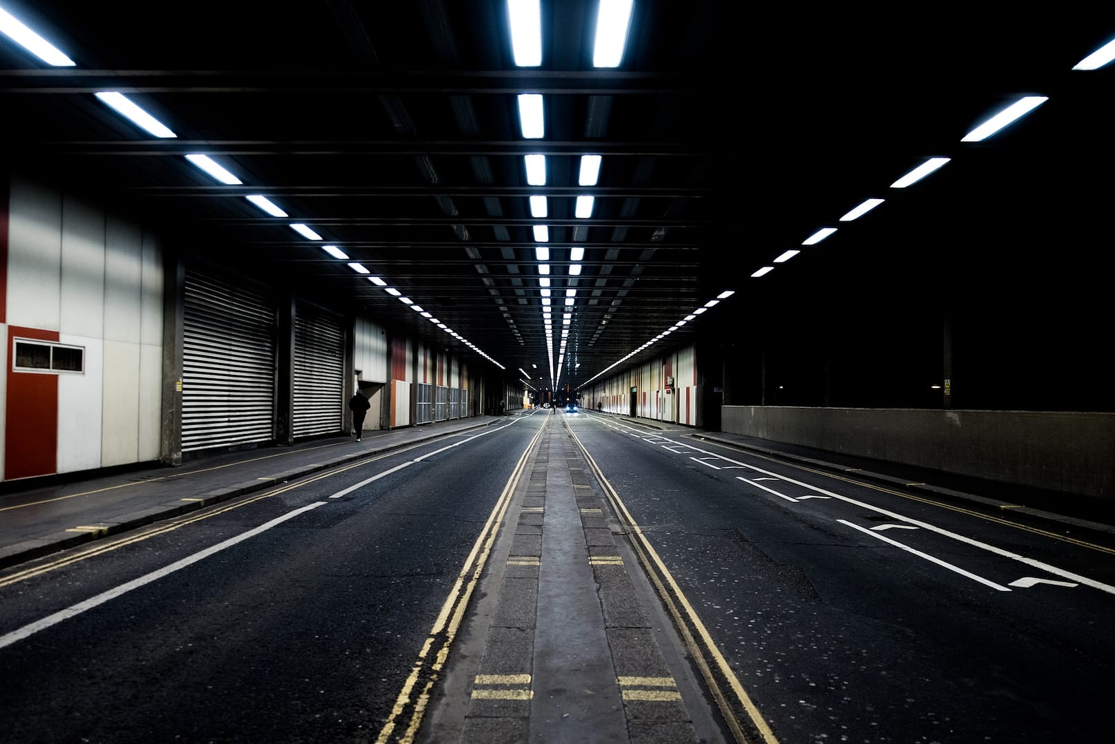 A tunnel road by the Barbican