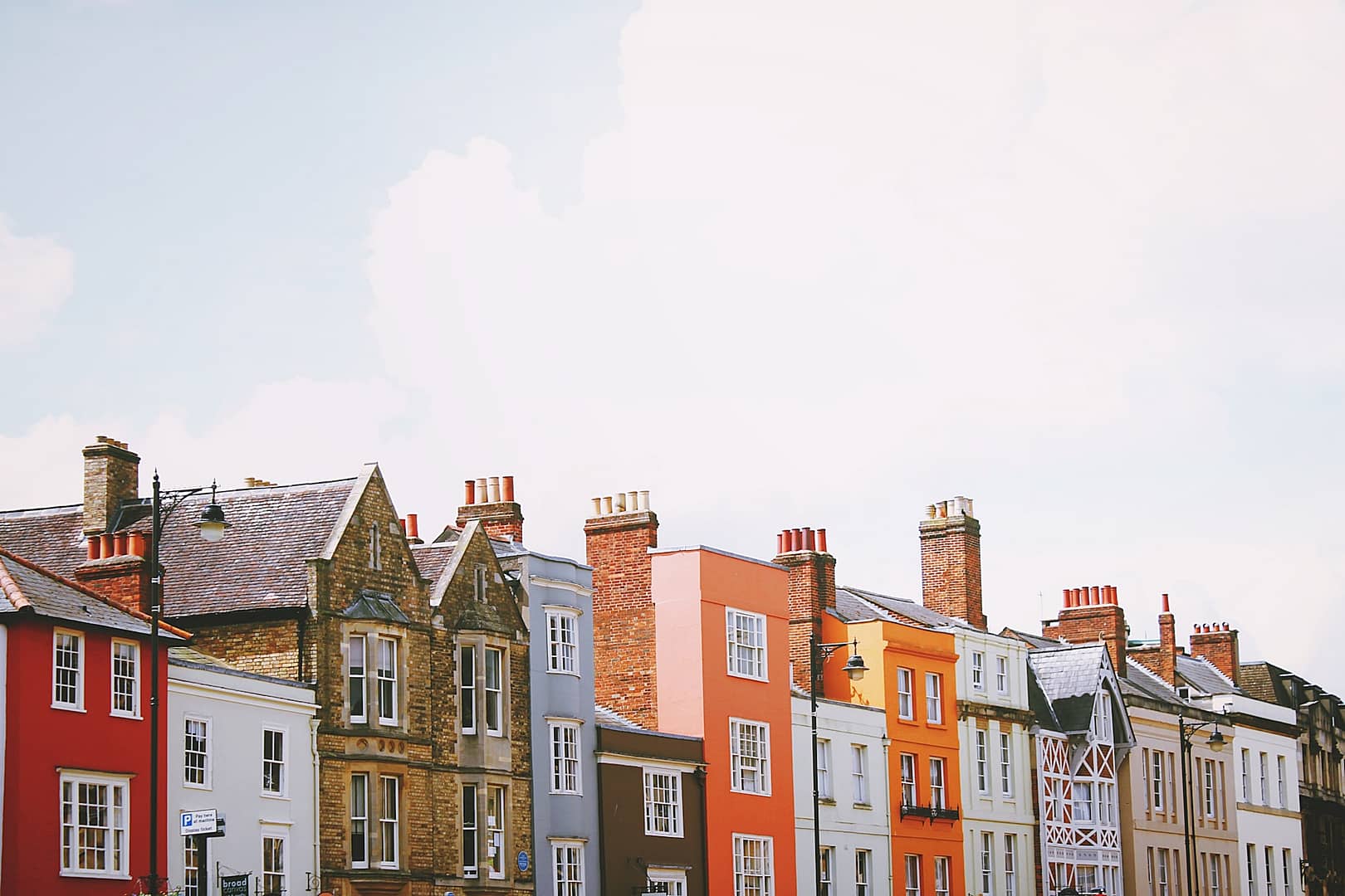 row of old buildings in Oxford