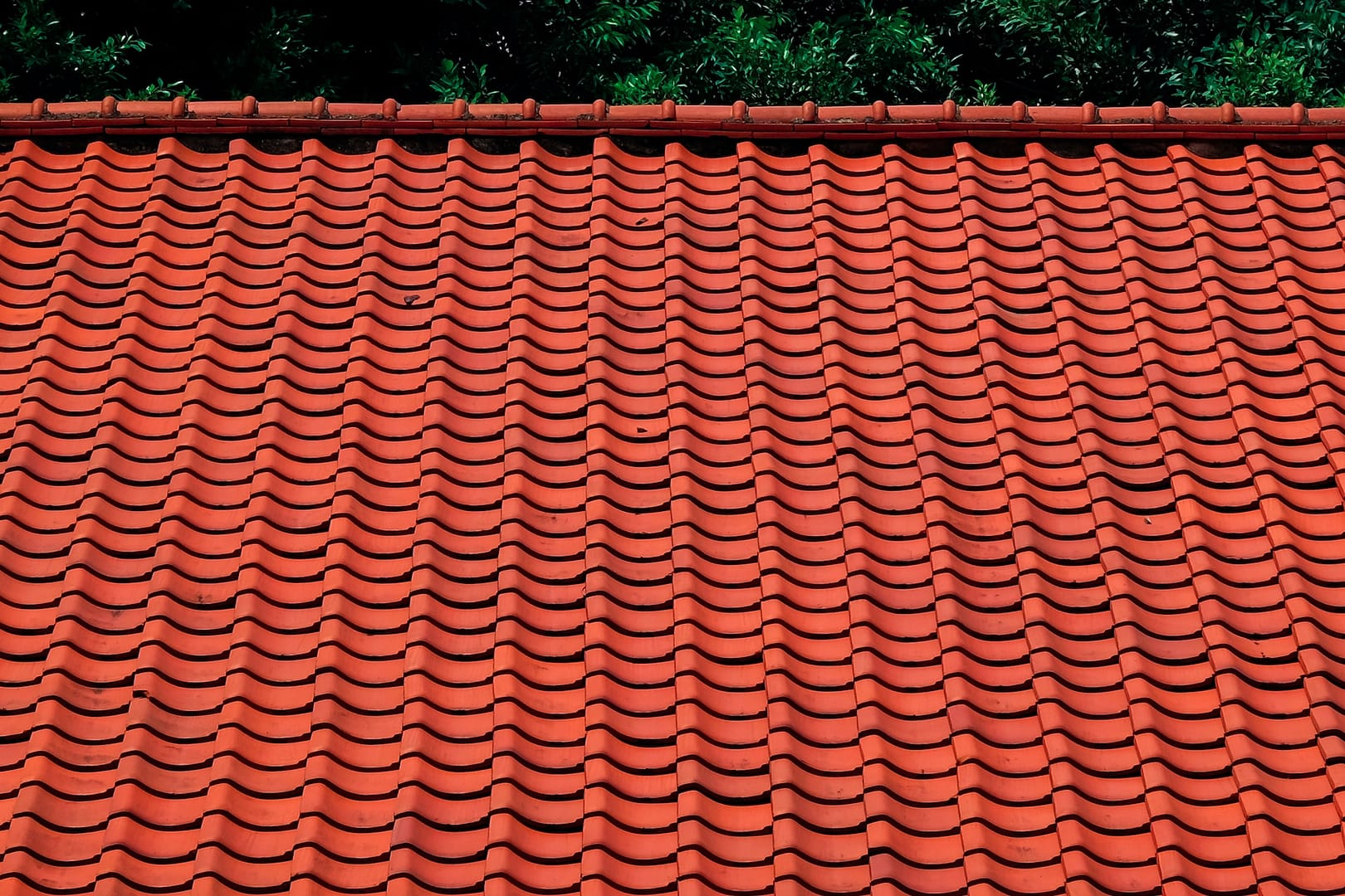 A tiled roof