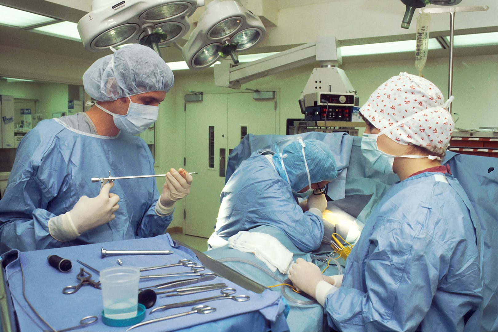 An operating theatre