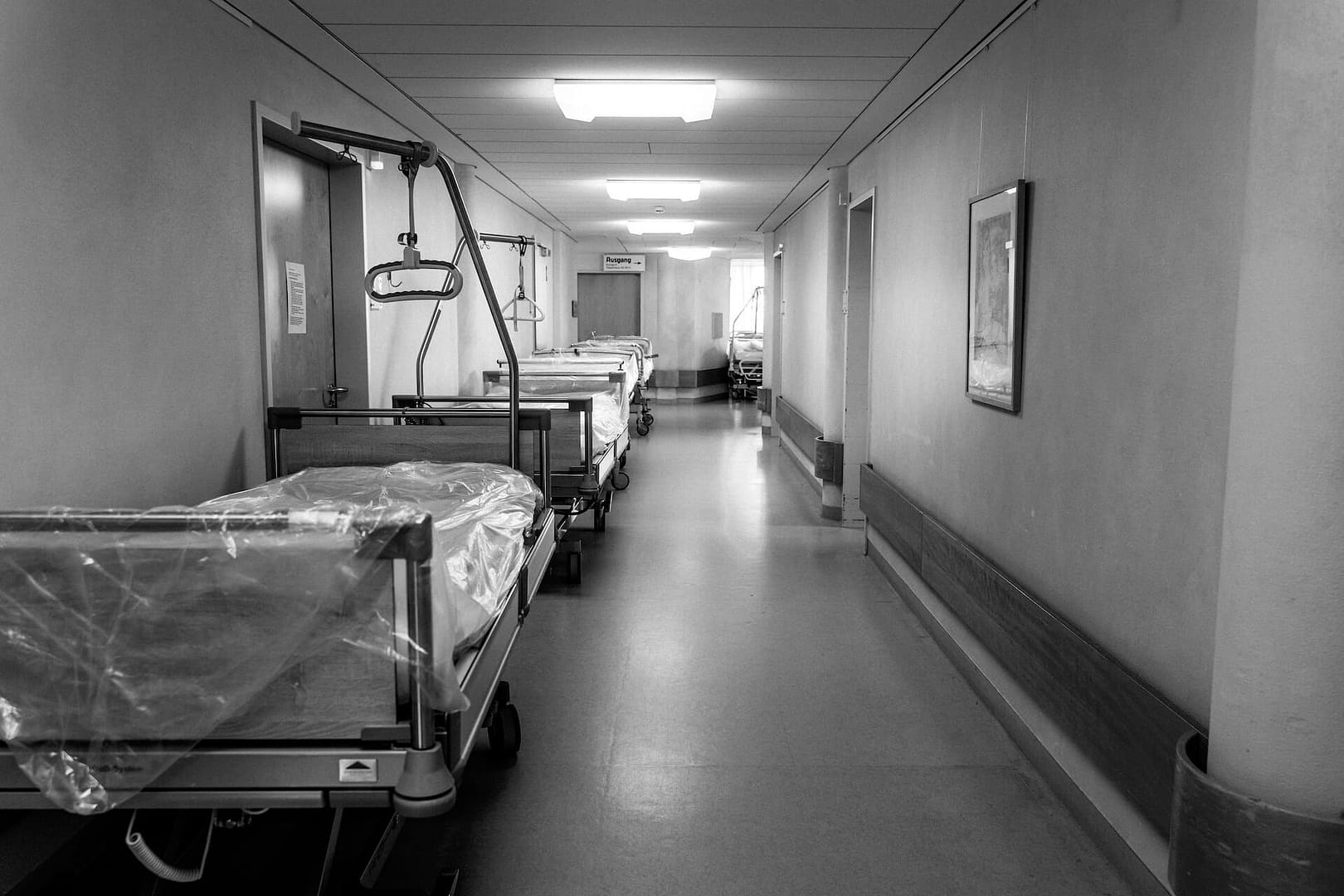 A hospital corridor