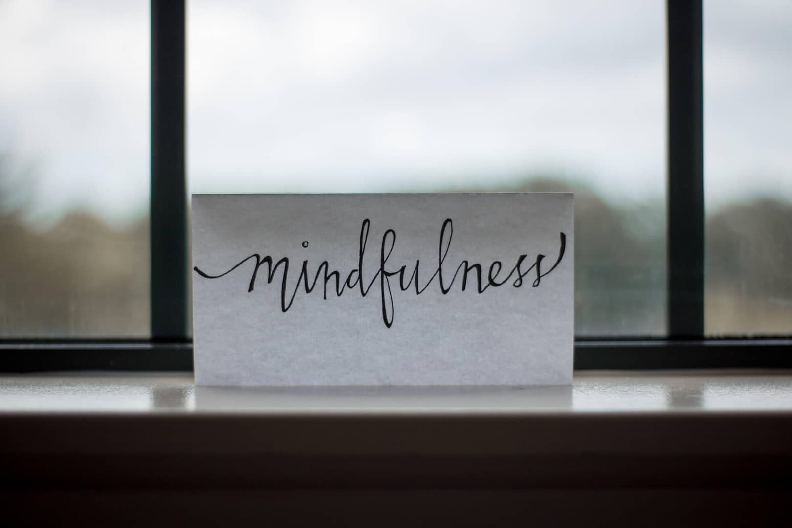 Paper saying 'mindfulness'