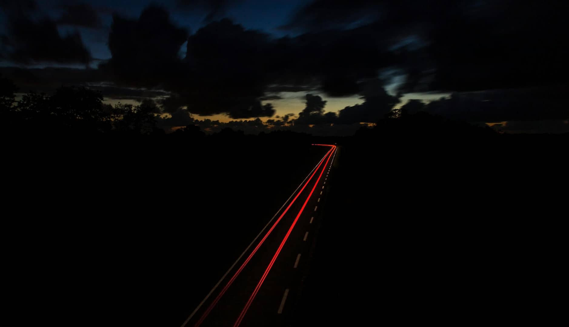 A dark motorway