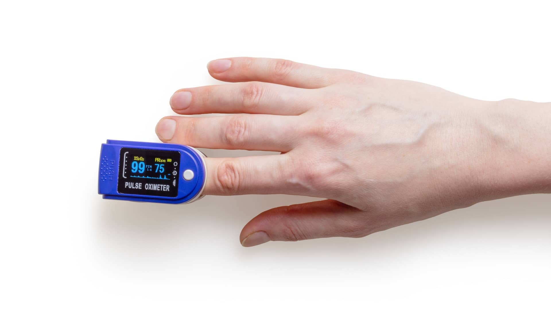 A device monitoring blood pressure