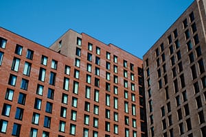 A block of newly built flats