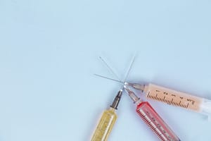 three different syringes